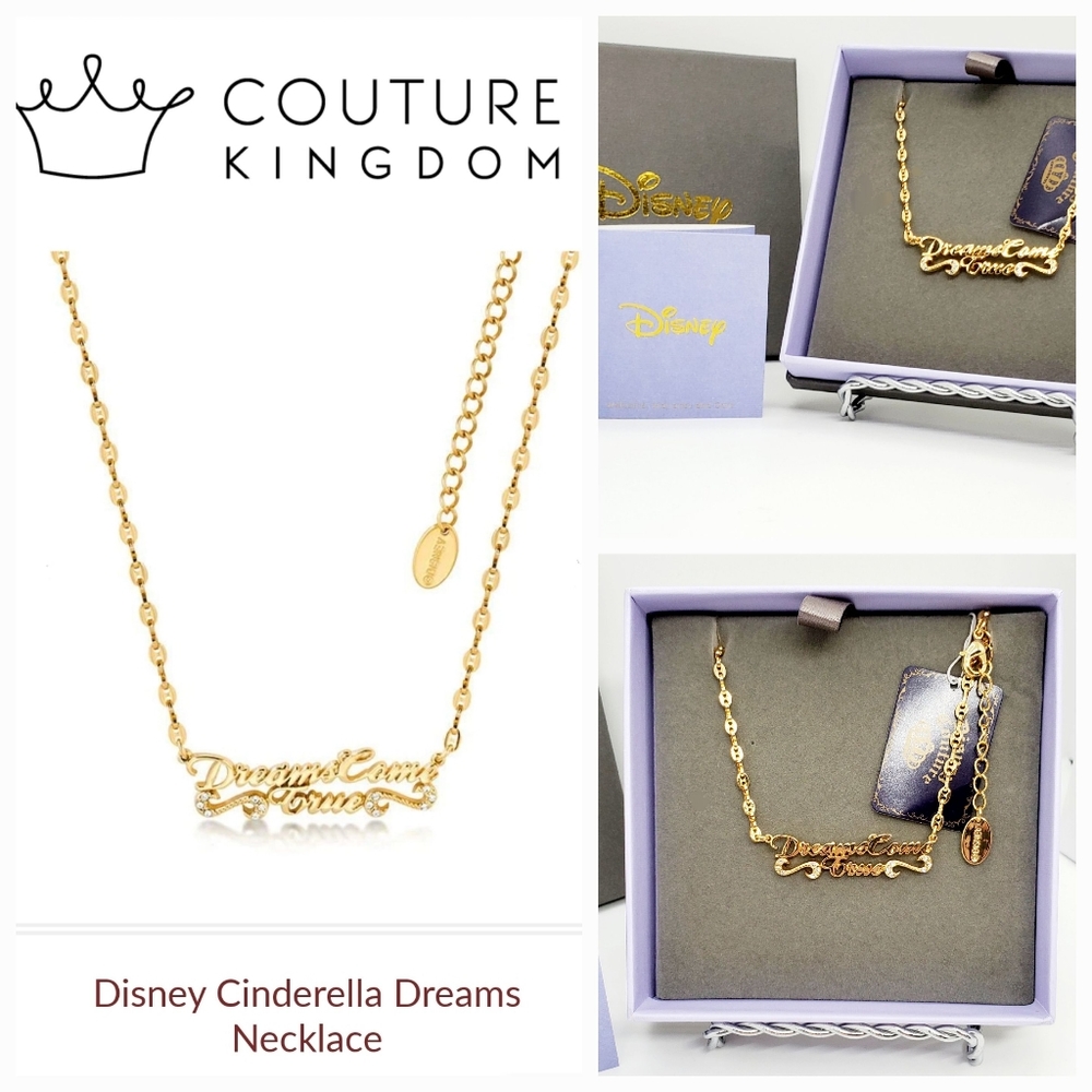 DISNEY Couture Kingdom Cinderella "Dreams Come True" Necklace